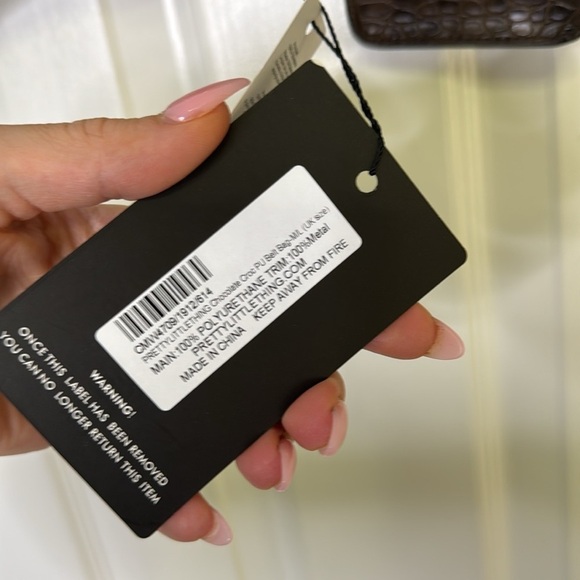 NWT PrettyLittleThing Brown and Gold Belt - Picture 6 of 7